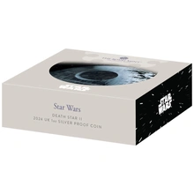 2024 1oz Star Wars Death Star Proof Silver Coin Boxed