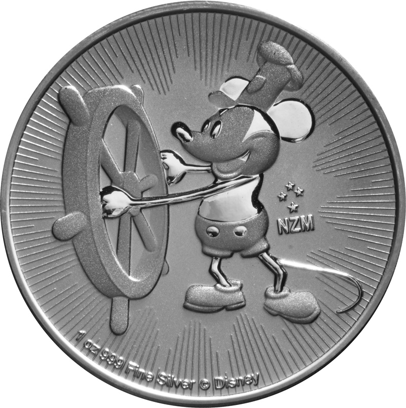 2017 Steamboat Willie 1oz Silver Coin