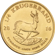 2016 1/4oz Krugerrand Gold Coin