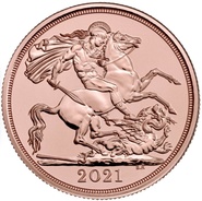 2021 £2 Two Pound Gold Coin (Double Sovereign)