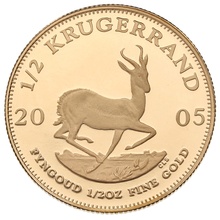 2005 1/2oz Gold Proof Krugerrand - Boxed