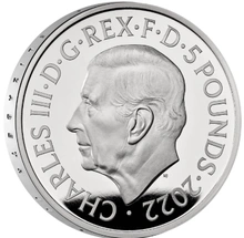 2022 - Silver £5 Proof Crown, Her Majesty Queen Elizabeth II Memorial Boxed