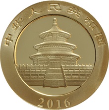 2016 15 gram Gold Chinese Panda Coin-200 Yuan