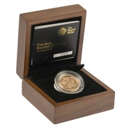 Gold Proof 2013 £1 England Floral