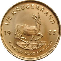 1985 1/2oz Krugerrand Gold Coin
