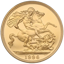 1996 Proof £2 Coin Gold Double Sovereign