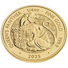 2025 Queen's Panther - Tudor Beasts 1/4oz Gold Coin
