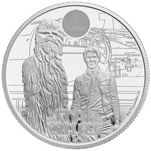 2024 Star Wars - Han Solo & Chewbacca 1oz Proof Silver Coin Boxed