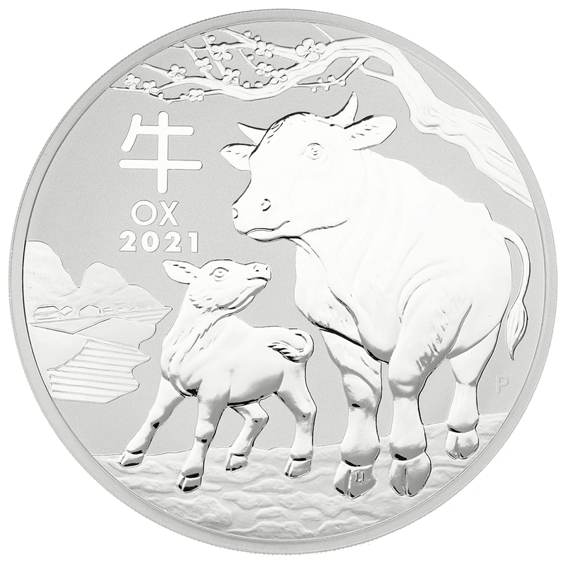 2021 1 Kilo Australian Lunar Year of the Ox Silver Coin