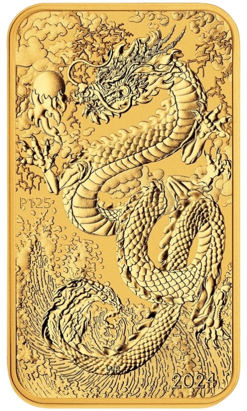 2024 1oz Dragon Rectangular Gold Bar (Coin)