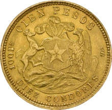 Chilean 100 Pesos Gold Coin