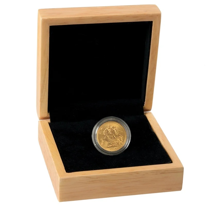 Golden Wedding 50th Anniversary Sovereign Gift Boxed