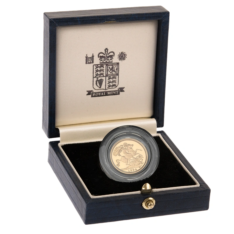 1994 Proof Gold Half Sovereign Boxed