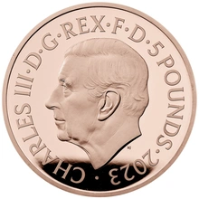 2023 75th Birthday of King Charles III £5 Gold Crown Proof Coin Boxed
