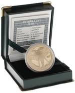 1996 1 Oz Natura Gold Coin Elephant boxed with COA
