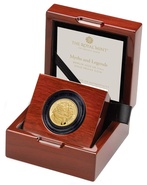 2023 Myths and Legends Merlin 1/4oz Gold Proof Coin Boxed