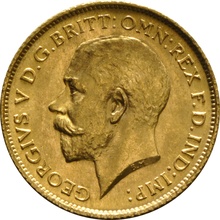 1915 Gold Half Sovereign - King George V - S