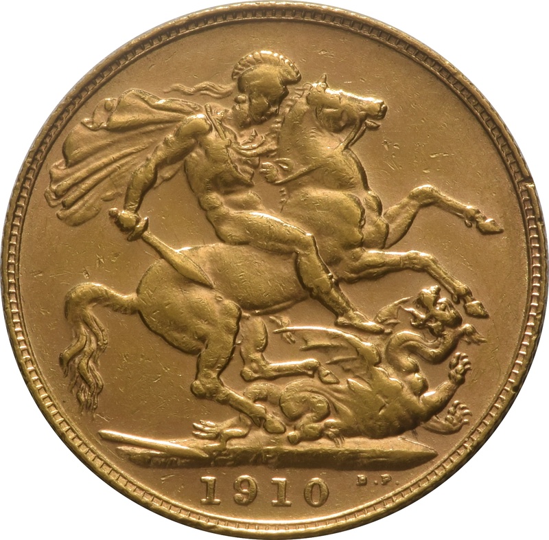 1910 Gold Sovereign - King Edward VII - P