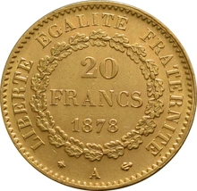 Boxed 20 French Francs - Guardian Angel