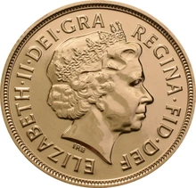 2015 Gold Sovereign Coin Elizabeth II Fourth Head