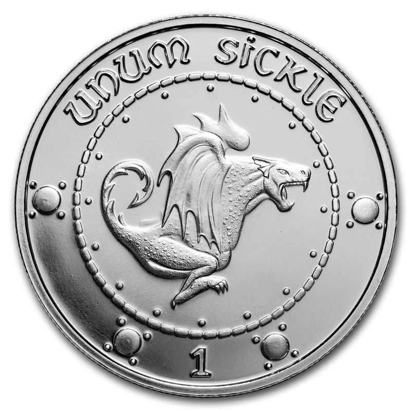 Harry Potter Pure Silver Sickle 1oz Round