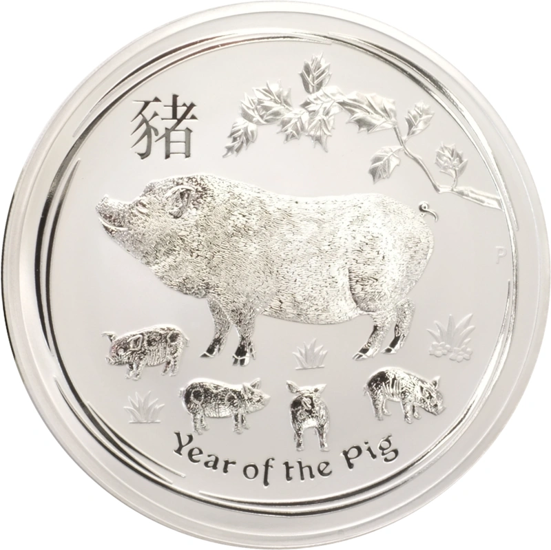 2019 Year of the Pig Silver Coin 1kg Perth Mint Australian Lunar Series