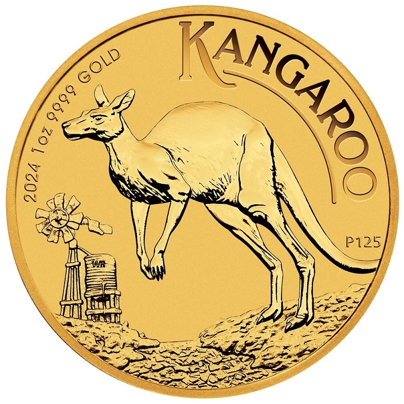 2024 1oz Australian Kangaroo Gold Nugget Coin