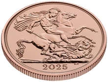 2025 £2 Coin Gold Double Sovereign - Last of the Rose Gold