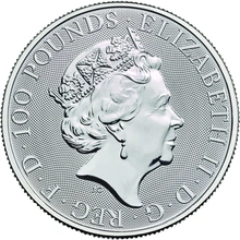 2019 1oz Platinum Coin, The Unicorn - Queen's Beast