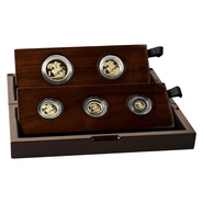 2015 Gold Proof Sovereign Five Coin Set - fourth head Boxed