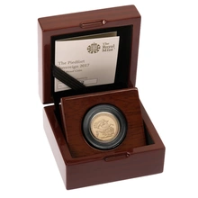2017 Gold Proof PIEDFORT Sovereign - Elizabeth II 5th Head Boxed