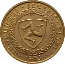 22ct 1965 Isle of Man Gold Half Sovereign Coin Bicentenary of the Revestment Act