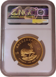 1970 1oz Gold Proof Krugerrand NGC PF68