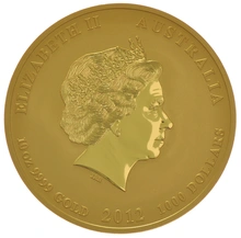 2012 10oz Year of the Dragon Lunar Gold Coin