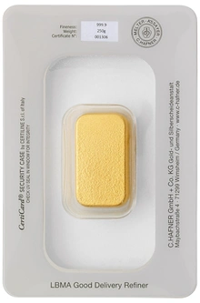 250g Gold Bar C. Hafner Cast