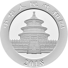 Boxed 2018 30g Silver Chinese Panda