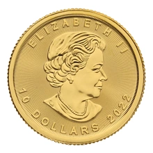 2022 1/4oz Canadian Maple Leaf Gold Coin