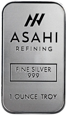 1oz Silver Bar Asahi Minted
