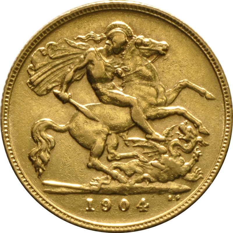 1904 Gold Half Sovereign Edward VII