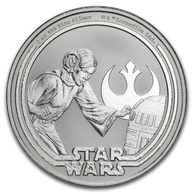 2025 1oz Silver Star Wars Princess Leia Silver Coin