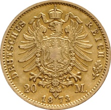 20 Mark German - Willhelm I 1871 - 1878