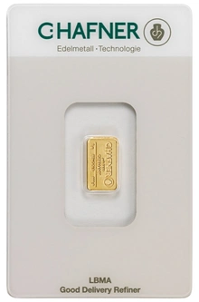 1g Gold Bar C. Hafner Minted