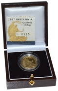 2007 Britannia Quarter Ounce Gold Proof Coin  boxed with COA