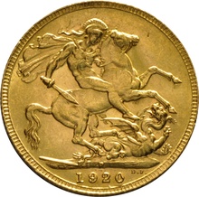 1920 Gold Sovereign - King George V - P