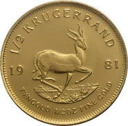 1981 1/2oz Krugerrand Gold Coin