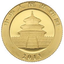 2013 1/10 oz Gold Chinese Panda Coin