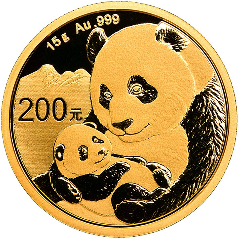 2019 15g Gold Chinese Panda Coin