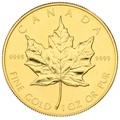 1989 1oz Canadian Maple Gold Coin