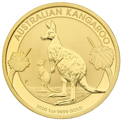2020 1oz Australian Kangaroo Gold Nugget Coin
