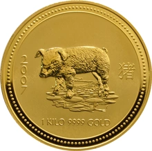 1kg Gold Australian Year of the Pig 2007